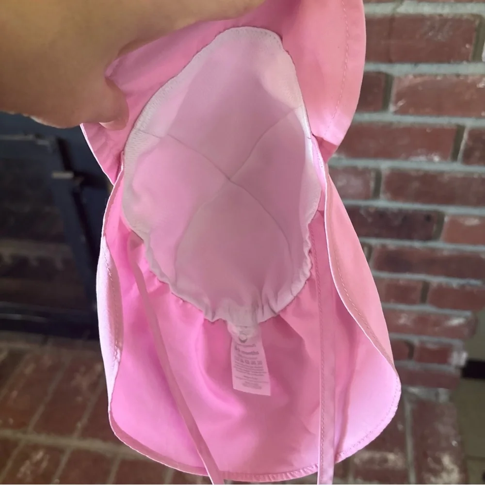 Pink Sun Hat - Baby Bucket Hat Adjustable UVF 50 Protectant 0-6 months